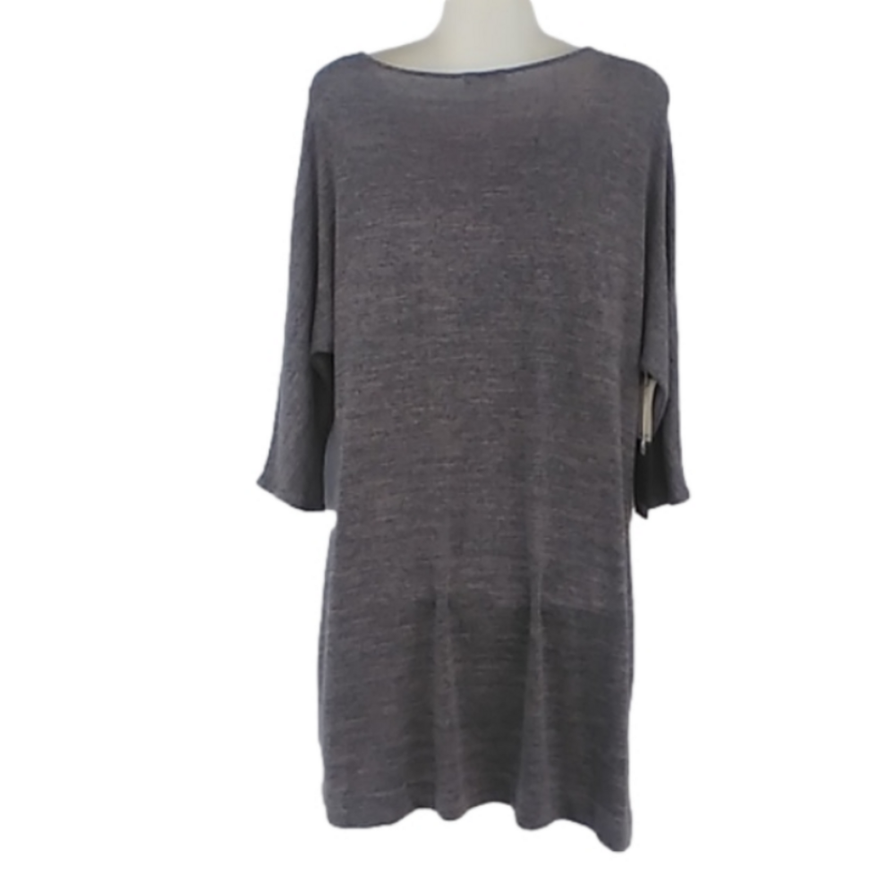Aritzia Wilfred Free Heather Grey COBER NWT Size XXS Mini Dress Pockets - Picture 3 of 7